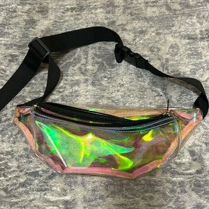 Iridescent rave fanny pack